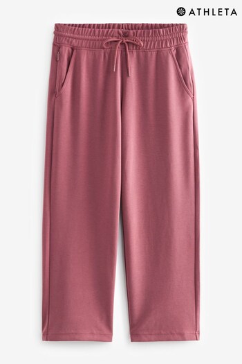 Athleta Pink Seasoft Straight Cropped Trousers (R82810) | £55