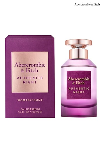 Abercrombie & Fitch Authentic Night for Women Eau De Toilette 100ml (R83281) | £39
