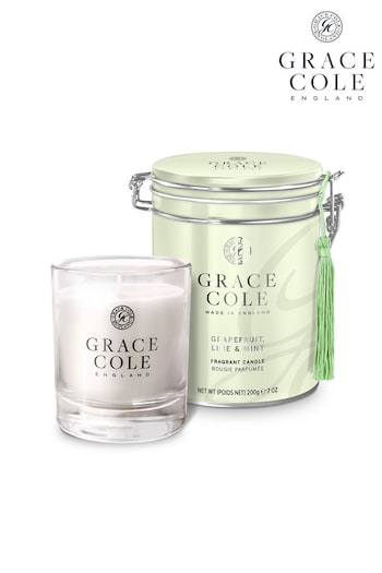 Grace Cole Clear Grapefruit Lime and Mint Scented Candle 200g (R83950) | £20