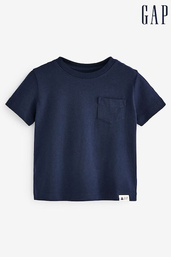 Gap Navy Blue Pocket Short Sleeve Crew Neck T-Shirt (R84042) | £6