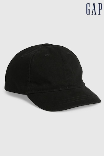 Gap Black Toddlers Organic Cotton Washed Baseball Hat (R84119) | £10