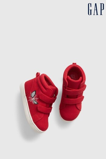 Gap Red Marvel Spiderman High Top Trainers (R84124) | £25
