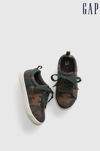 Gap Green Camo Lace-Up Trainers (R84125) | £25