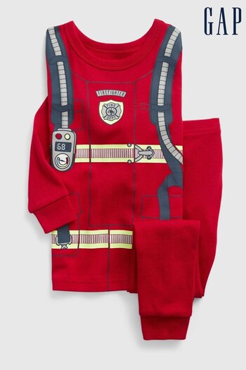 Gap Red Firefighter Long Sleeve Pyjama Set (R84140) | £18
