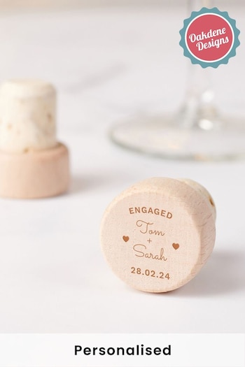 Personalised Engagement Bottle Stopper by Oakdene Designs (R84838) | £9