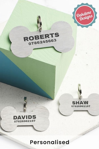 Personalised Steel Dog Tags by Oakdene (R84855) | £7