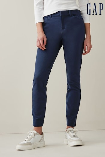 Gap Navy Blue Skinny Cropped Work Trouser (R89622) | £40
