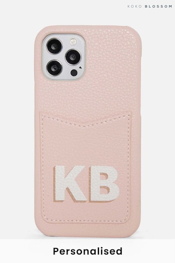Personalised Dropshadow Leather Phone Case by Koko Blossom (R89787) | £35