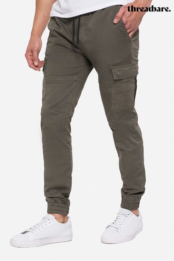 Threadbare Khaki Bloomfield Cargo Trousers (R90828) | £30