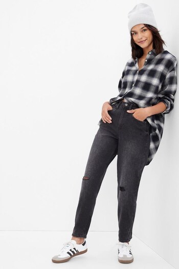 Gap Black High Rise Mom Jeans (R91231) | £35
