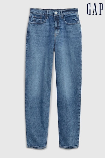 Gap Mid Wash Blue High Rise Mom Jeans (R91232) | £35
