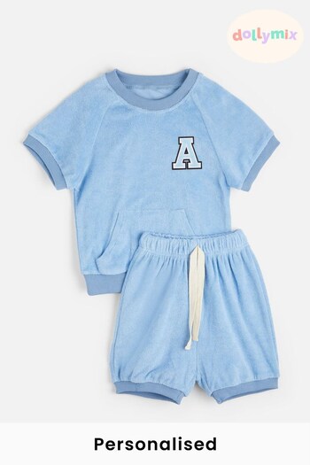 Personalised Towelling 2-Piece Set by Alphabet (R91333) | £25