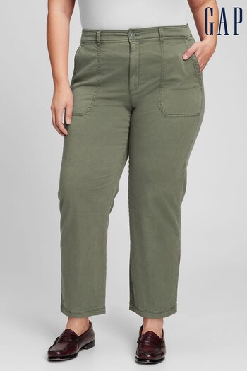 Gap Green High Rise Girlfriend Utility Trousers (R91628) | £40