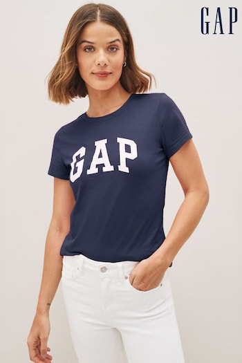 Gap Navy Blue Classic Logo Short Sleeve Crew Neck T-Shirt (R91643) | £14