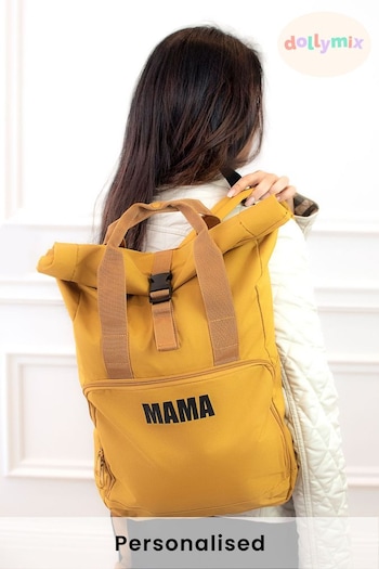 Personalised Roll Top Backpack by Dollymix (R91923) | £29