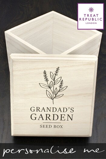 Personalised Seeds Box by Treat Republic (R92112) | £20