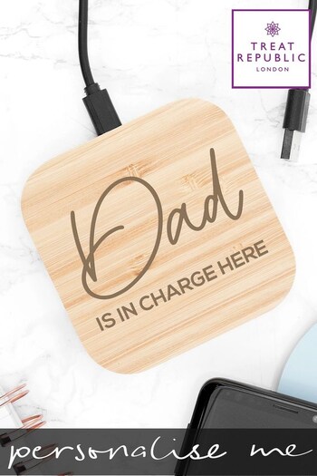 Personalised Wireless Charger by Treat Republic (R92129) | £25