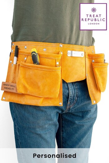 Personalised Leather Tool Belt by Treat Republic (R92138) | £30