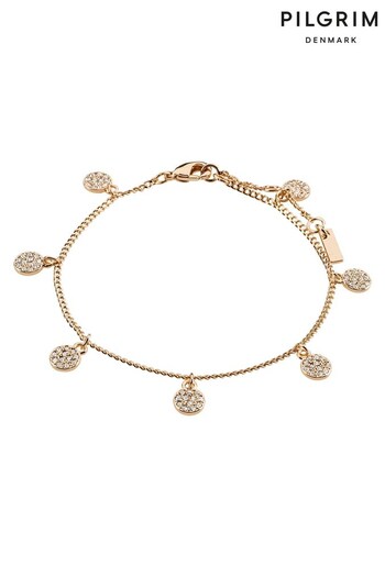 PILGRIM Rose Gold Chayenne Recycled Bracelet Pendants Bracelet (R92196) | £28