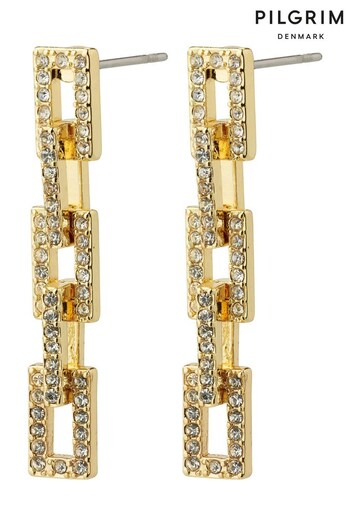 PILGRIM Gold Coby Recycled Dangle Earrings (R92247) | £30