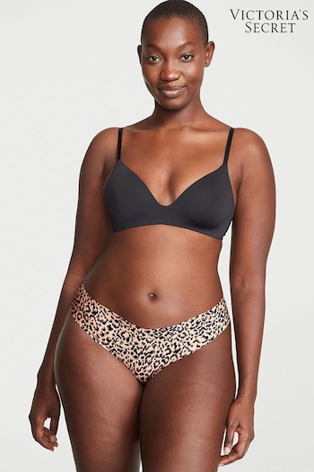 Victoria's Secret Animal Camouflage Brown Thong No-Show Knickers (R92262) | £9