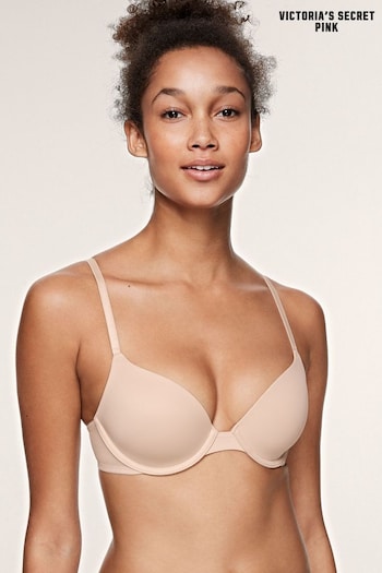 Victoria's Secret PINK Nude Lace Lightly Lined T-Shirt Bra (R92891) | £29