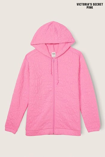 Victoria's Secret PINK Dreamy Pink Zip Up Long Sleeve Hoodie (R93430) | £22