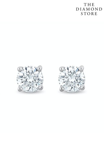 The Diamond Store Lab Diamond Stud Earrings 0.20ct H/Si Quality in 9K White Gold  3mm (R93536) | £199