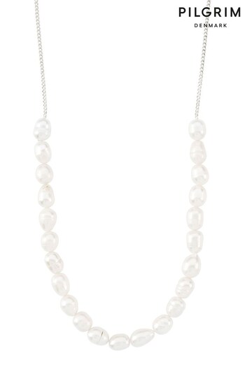 PILGRIM Silver Berthe Freshwater Pearl Necklace (R94120) | £40