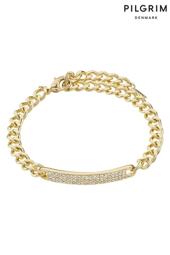 PILGRIM Brown Heat  Recycled Chain Bracelet (R94371) | £28