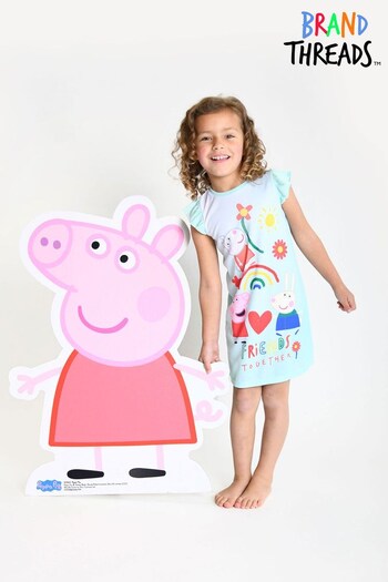 Brand Threads Teal Girls Peppa Pig Nightie (R94441) | £14