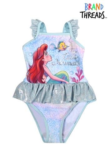 Brand Threads Blue - Ariel Disney Ariel Marie Swimsuit (R94452) | £14