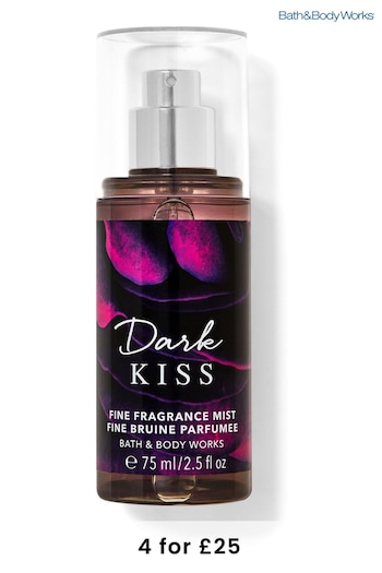 Bath & Body Works Dark Kiss Vanilla Bean Noel Travel Size Fine Fragrance Mist 2.5 fl oz / 75 mL (R95210) | £10