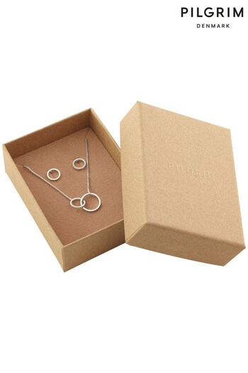 PILGRIM Silver Viviane Recycled Jewelry Set (R95836) | £30