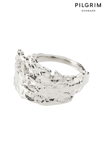 PILGRIM Silver Brenda Recycled Adjustable Ring (R95864) | £30