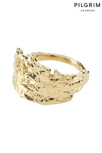 PILGRIM Gold Brenda Recycled Adjustable Ring (R95865) | £30