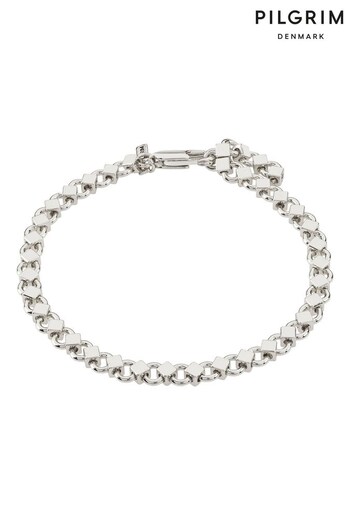 PILGRIM Silver Desiree  Recycled Chain Bracelet (R95874) | £28