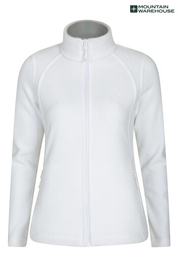Mountain Warehouse White White Sky Womens Full-Zip Fleece Jacket (R96154) | £48