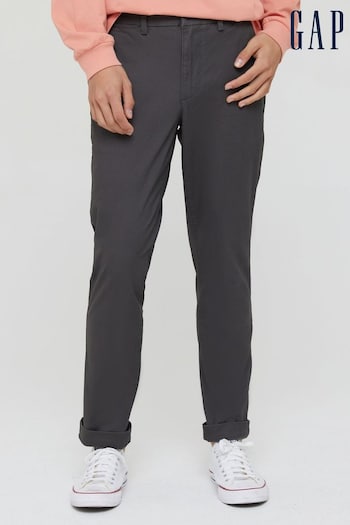 Gap Grey Essential Chinoss in Slim Fit with Washwell (R97160) | £40