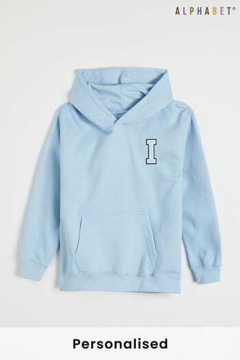 Personalised Kids Monogrammed Hoodie by Alphabet (R97252) | £22