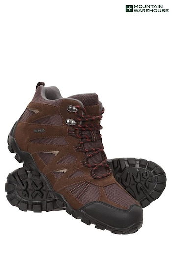 Mountain Warehouse Brown Belfour Mens Waterproof Walking Boots (R99272) | £64