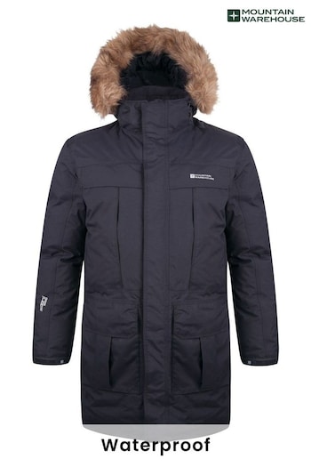Mountain Warehouse Grey Antarctic Extreme Waterproof Mens Down Jacket (R99996) | £240