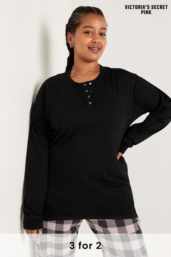 Victoria's Secret PINK Black Long Sleeve T-Shirt (RJ0135) | £30