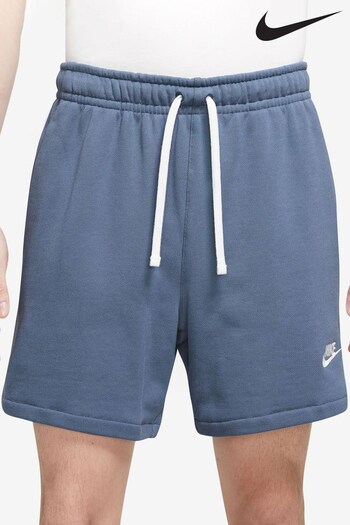 Nike Blue Club Fleece French Terry Flow Shorts (T00067) | £38