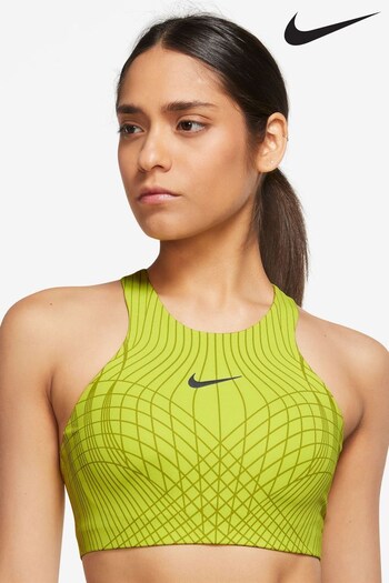 Nike Green Dri-FIT Swoosh Phoenix Medium-Support Sports Bra (T00240) | £55