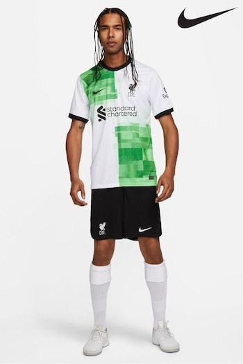 Nike White Liverpool FC Stadium 23/24 Away Football Shirt (T00257) | £80