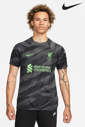 Nike Black Liverpool FC Stadium 23/24 Goalkeeper Football Shirt (T00297) | £80