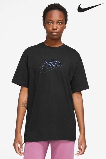 Nike scribble Black Oversized T-Shirt (T00390) | £38