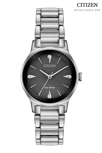 Citizen Ladies Silver Axiom Diamond Watch (T00881) | £219