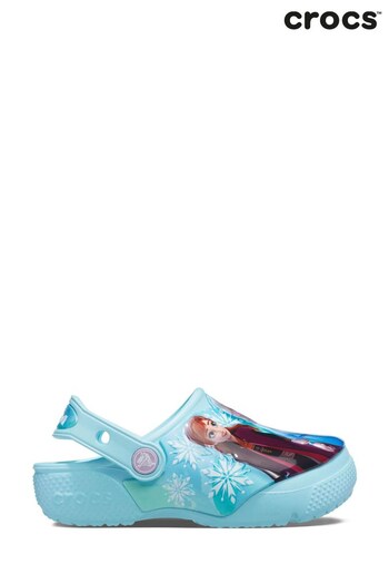 Crocs Kids Ice Blue Frozen II Clog Sandals (T01909) | £40